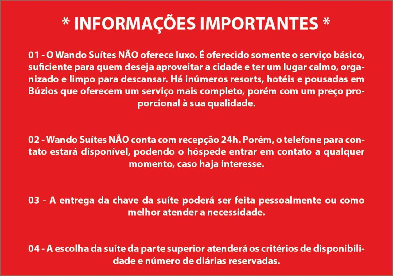 Wando Suítes Búzios Exterior foto